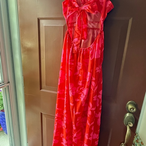 Floral Red Dress - Picture 4 of 4